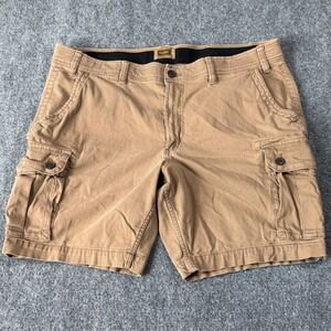 Men's‎ Foundry Comfort Stretch Cargo Shorts Size 46 Tan Khaki Casual